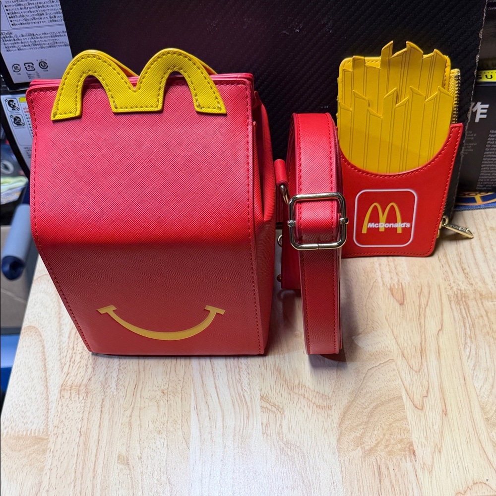 McDonald's Red and Yellow Happy Meal Bag Set